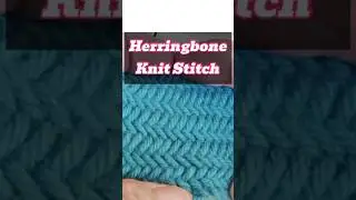 Herringbone Knitting Stitch Pattern #knitting