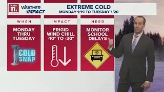 Dry Thursday night with chances for snow showers arriving by daybreak Friday | WTOL 11 Weather 1/15