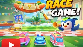 Part 2 Baby police car race game simulator 🏎️😱😮