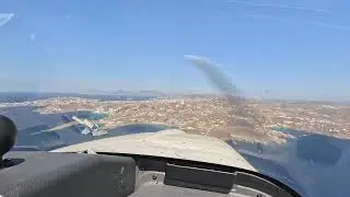 Mykonos turbulence - Socata TB20 aircraft landing
