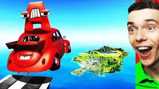 Jumping ALPHABET LORE CARS Across GTA 5