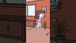 @lesmauvaisesherbes - Quand ta copine va aux toilettes 👀 #shorts #animation #humour #drole #sketch