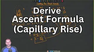 Ascent Formula or Capillary Rise Derivation
