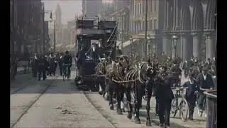 Edwardian Preston, Lancashire ~ 1904 colourised HD