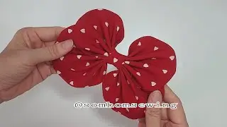 How to make fabric bow | hair bows tutorials | bow accessories diy | bow style | bow making | bows
