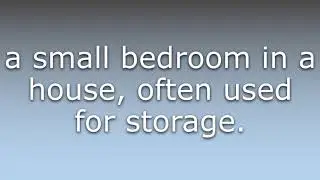 What does Box room mean?