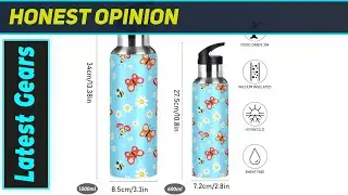 Butterflies & Bees Bottle: Amazing Insulated Water Bottle For Gym & Outdoors!