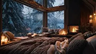 The World is Loud, But Here is Quiet 🕯️ Piano & Fireplace to Quiet Your Mind