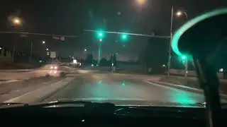 Driving home after freezing rain 