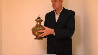 Rare Malay Brassware Vase in Thai Style
