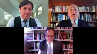 Premio Nobel de Economía, profesor Robert C. Merton, en la Universidad Adolfo Ibáñez.