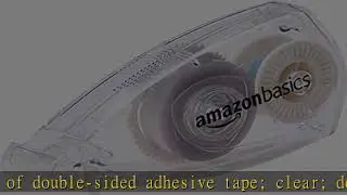 Amazon Basics Double Sided Adhesive Tape, Removable Cap Applicator, 1/4-Inch x 32-Feet, 1-Pack