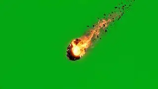 Meteorite Falling Green Screen | 4K Greenscreen Footage | Free Download