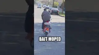 Розыгрыш с мопедом Bait #JoeySalads #Pranks #Shorts