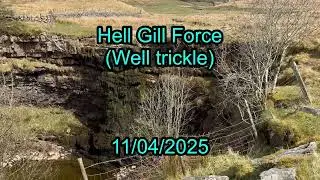 Hell Gill Force, Aisgill Moor (well a trickle really) - Friday 11/04/2025
