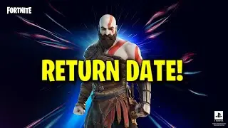 KRATOS SKIN RETURN RELEASE DATE in FORTNITE ITEM SHOP! (Kratos Bundle RETURNING to FORTNITE)