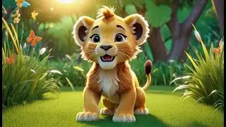 Eight Laughing Lions Roar and Run | Wild Counting for Kids | Jungle Rhyme, Movement & Animal Fun