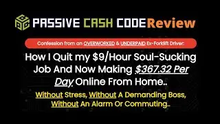 Passive Cash Code Review ✳️⚡6-Figure Copy and paste passive cash method data✔️