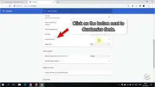 How to change the font - Google Chrome - Windows / Mac OS