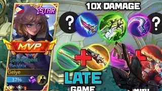 BEATRIX PAKE GUN COMBO + ONEHIT PAKE ITEM INI || MLBB