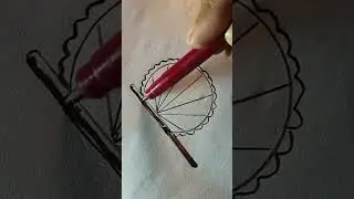 How to drawing Hand Fan || hat pakha #handfan #art