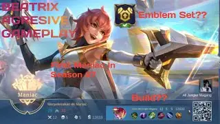 Beatrix Agresive Gameplay | Maniac | Build and Emblem Set??