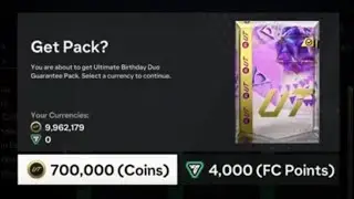 Ultimate Duo Guranteed Pack!!! 3 million coin pack opening!!! 2 fut Birthday Icons packed