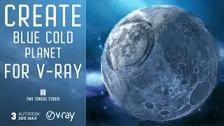 Create Blue Cold Planet Material
