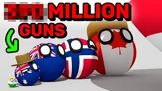COUNTRIES SCALED BY GUN OWNERSHIP | Countryballs Animation