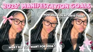 2026’ MANIFESTATION GOALS🎀| friends, life, opportunities, boundaries, and more! 