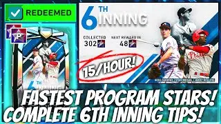 FASTEST Way To Finish 6th Inning! BEST Program Stars Method! 15 Stars/Hour! MLB The Show 20