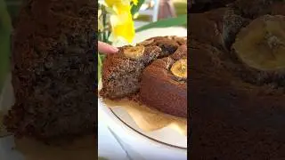 Сочный пирог из переспелых бананов без миксера 🔥 banana pie without mixer🤗
