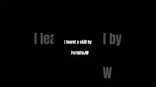 Thx Fortnite JW