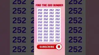 🧩 Think You&rsquo;re a Puzzle Pro? Spot the Odd Number Before Time Runs Out! 🤪⏱️ #shorts #brainteaser
