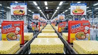 Inside the Factory: How to Create the Soul of the Famous Korean instant Ramen Noodles (Full Process)