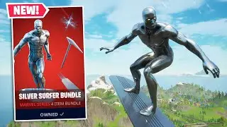 NEW SILVER SURFER Bundle Gameplay in Fortnite!
