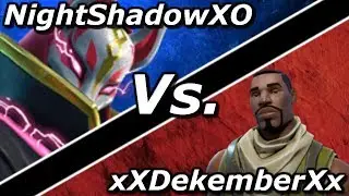 NightShadowXO Vs xXDekemberXx  | PLAYGROUNDS 1v1 - Fortnite Battle Royale