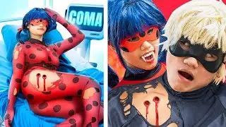 What happened When Ladybug Became Vampire -Love Story of LadyBug x CatNoir | Miraculous in real life