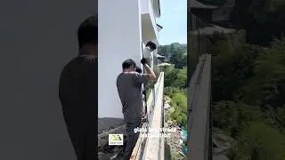 install high rank frameless glass balustrade #balustrade #glassbalustrade #factory #homedecor