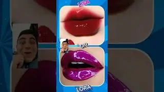 #lisaorlora Pink 🩷 Vs Purple 💜 Lipstick 💄💄 #lisaorloralip #pink #tiktok #choose #shorts #lipstick