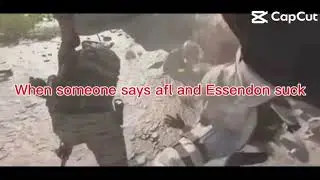 POV: you have just said &ldquo;Essendon and AFL suck&rdquo; and this is how I respond
