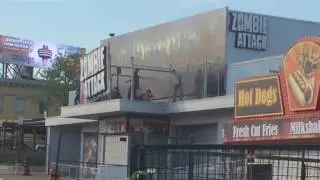 Zomby zombie attack is open live niagara falls 6 d ride  clifton hill