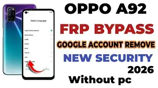 oppo a92 frp bypass without pc / oppo a92 frp bypass android11 without pc done100%
