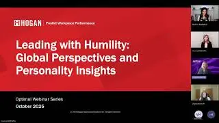 Optimal Webinar Series: Leading with Humility - Global Perspective and Personality Insights (15 Oct)
