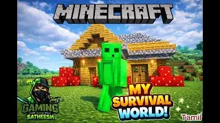 Minecraft survival ep1 | Starter base tutorial | #minecraft # #tamil
