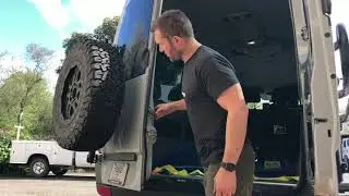 Door Opening With Owl Tire Carrier for Sprinter Vans