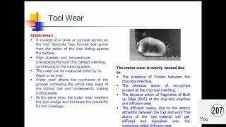 manufacturing technology video 47 | tool wear type | creator wear, flank wear