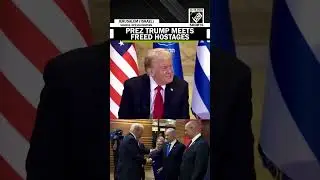 U.S. President Trump meets freed hostages, families at Israeli Knesset