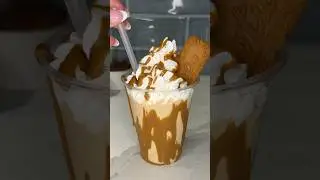 viral biscoff milkshake recipe 🍪🥛 #dessert #recipe #easydessert #shorts #easyrecipe #milkshake
