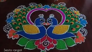 New year special rangoli design 